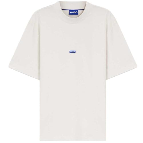 Hugo Men's Nieros 10257318 01 T-Shirt, Open White 121, M
