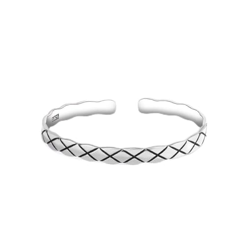 Bracelet S925 rétro classique pour femme fini les bijoux ternes qui noircissent