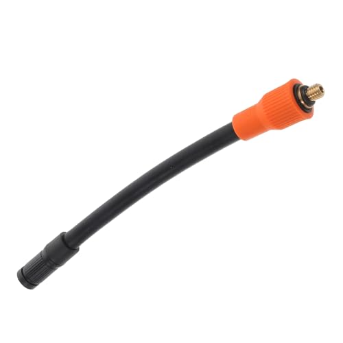 JUMPLAWN Tubo de Extensión para Inflador de Neumáticos M6 con Conector Manguera de Alta Presión con Protector Térmico Accesorio para Automóviles y Motocicletas