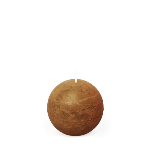 Spaas Rustikale Kugelkerze 80 mm 24St. - cognac