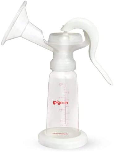 Pigeon Manual Breast Pump Basic Edition | Compact & Portable | BPA-Free | Quiet & Comfortable Suction | Easy Breastfeeding Support