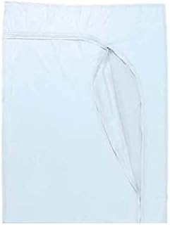 Busse 907 Post Mortem Bag, White, Curved Zipper, 3 White Tags, Pack of 10