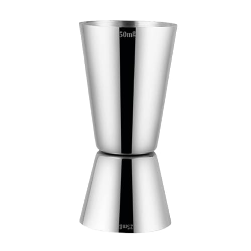 Mesureur Cocktail en acier inoxydable double tasse de mesure pour bar, fête, vin, cocktails, boissons, shaker Mesureur pour Bevande Barista Professionnel Mesure tasse 25/50 ml