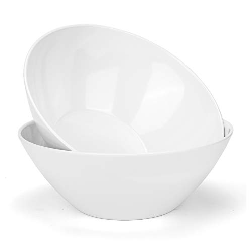 115-inch Melamine Mixing and Serving Bowls  set of 2 White Color