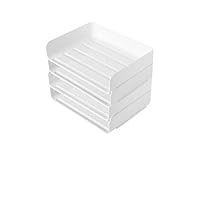 Exerz Papiersorteerders 4 stuks - Stapelbare brievenbak 4 lagen, bureaublad/archieflade - metaal - kantoor, school, thuis