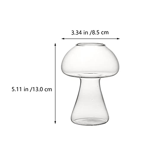 2 Unidades Taça De Cogumelo Cálice Decorativo Copo De Festa Copos De Vinho De Cogumelo Martini Óculo