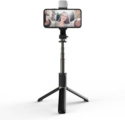 Bluetooth Selfie Stick and Selfie Light, 3-in-1 Multifunctional Selfie Stick Tripod Stand Mobile Stand Compatible with All Phones (Multicolour)-image-17