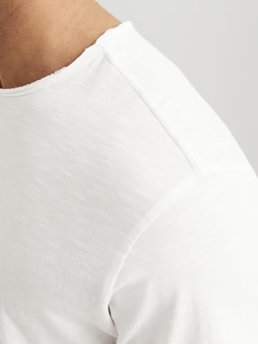 JACK&JONES Basic T-Shirt Rundhals Kurzarm Jersey Baumwolle Shirt Regular Fit JJEBASHER, Cloud Dancer,XL – Ansicht 5