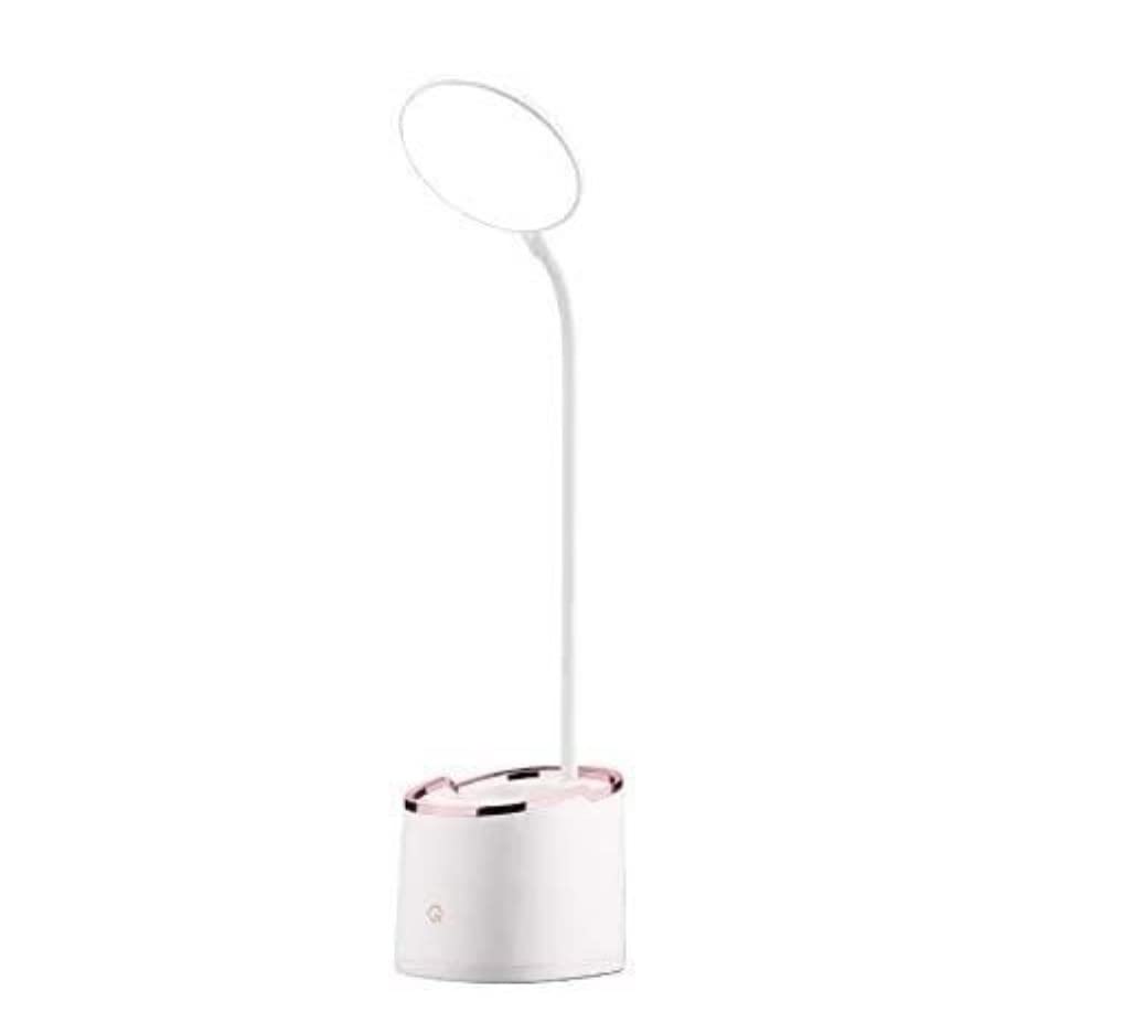 Habrur Klemmleuchte Schreibtischlampe USB Wiederaufladbare Tischlampe Mit Aufbewahrungsstift Lampen Tisch LED Touch Tischlampe Schlauch Student Schreibtischlampen Leselampe Klemmlampe (Color : Gold)