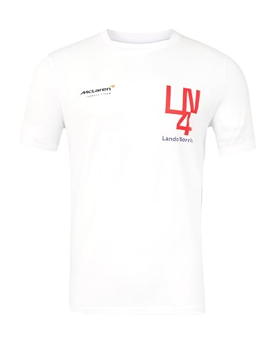 Camiseta F1 McLaren Lando Norris conmemorativa de la victoria en Silverstone color blanco
