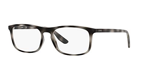 Chaps Men's Cp3052 Square Prescription Eyewear Frames, Shiny Black/Grey Tortoise/Demo Lens, 55 Mm #TOP1