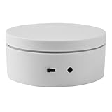 Gettimore Elektrischer Drehteller, Live-Display-Ständer, drehbarer Tisch, Geschwindigkeitsregulierung, selbstdrehender Präsentationsständer für Schmuckprodukte