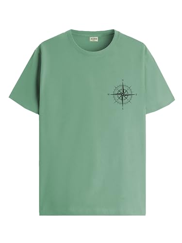 Image of ADRO Unisex 100% Cotton Regular Tshirt | Printed | Graphic Printed | Chest Printed