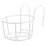 ORFOFE Heuraufe Metall 12cm Hängend Blumentopf Design Futterspender für Kaninchen Meerschweinchen...