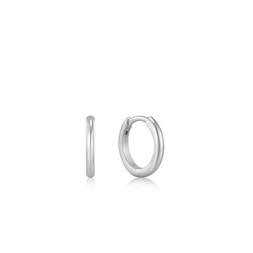 ANIA HAIE Damen Creolen EDIT EAR Ohrringe aus 925 Sterling Silber, Größe: 12 mm, inkl. Geschenkverpackung