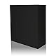hjh OFFICE Aktenschrank Color AS 105x90 Mehrzweckschrank aus Metall, Büroschrank abschließbar, Schwarz 743034
