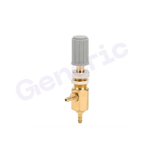Image of 3MM Dental Chair Water Control Regulator Valve with Tea Shape Nipples - Metal Copper Water Pressure Regulating Valve Nozzle, Oral Cleaning Hose Turbine Switch Replacement Spare Part