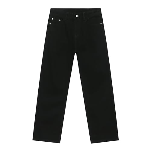 Men's Denim Jeans Straight Leg Korean Style Loose Straight Wide Leg Office Casual Daily Pants for Men3