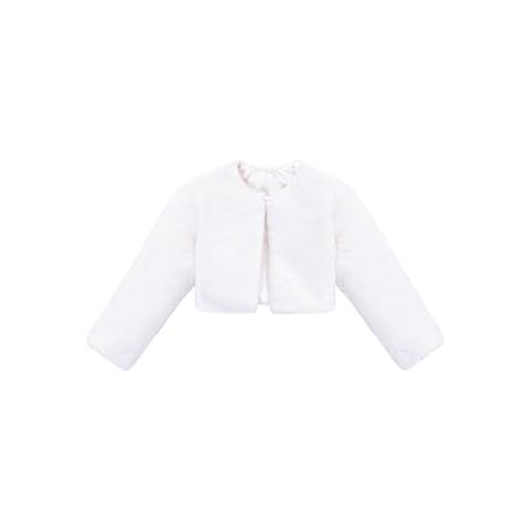 Lilax Girls Cozy Faux Fur Bolero Shrug Dress Coat Cover