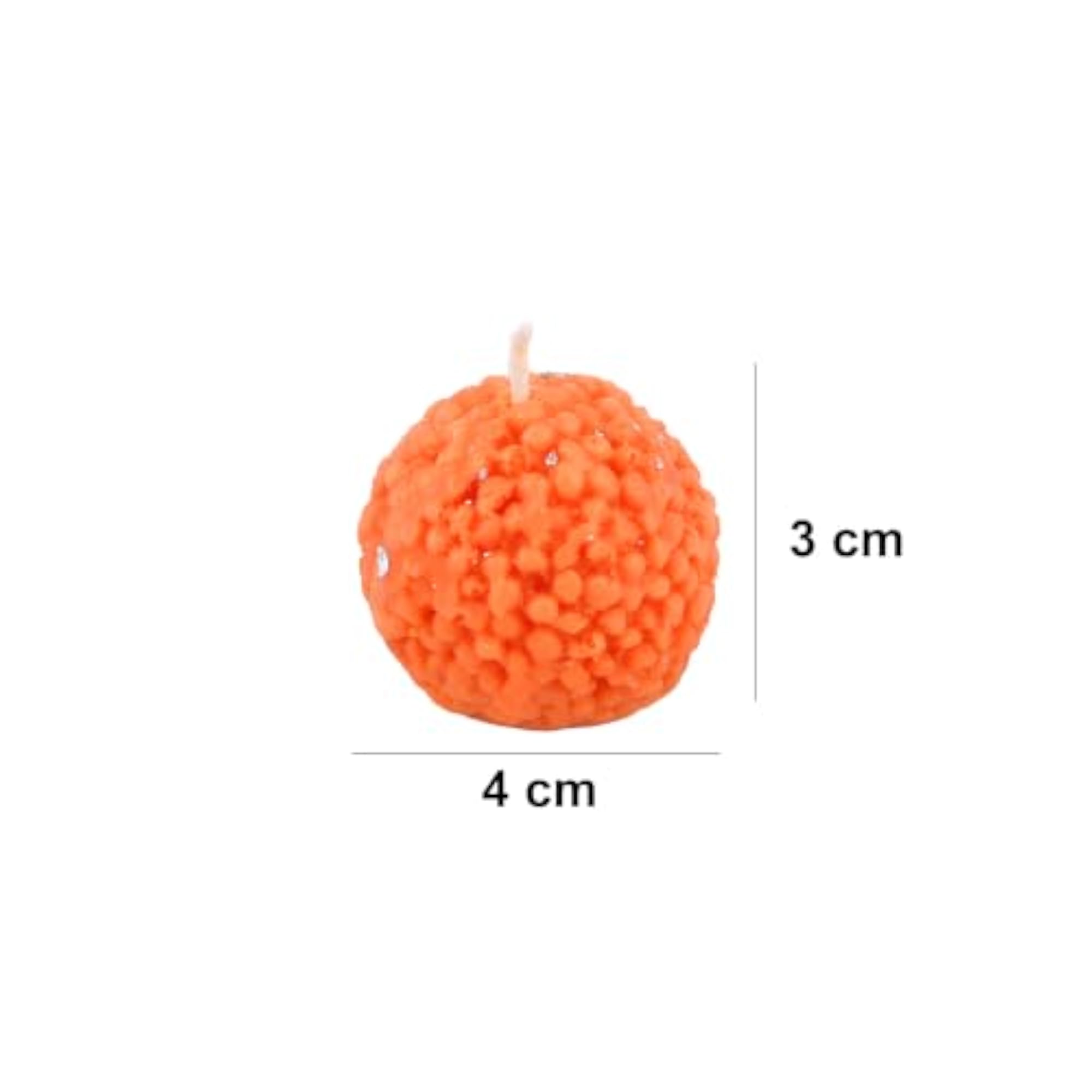 Ladoo Scented Candles Orange for Festive Decor