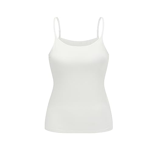 Image of Womens Modal Built-in Bra Padded Camisole Yoga Tanks Tops