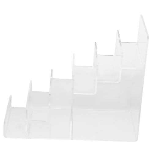 BESTYASH 1Pc Acrylic Trapezoidal Multi Storage Rack for Glasses and Jewelry Transparent Display Shelf for Organized Storage and Attractive Showcasing