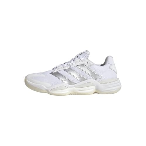 Adidas Stabil 16 Femme Blanc chaussure adidas Femme Stabil 16 Indoor Shoes Chaussures de Sport, Cloud White/Silver Metallic/Grey One, 38 EU