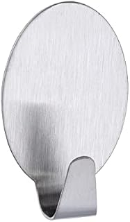 WENKO Stainless Steel Maxi Hook-Set of 2, Silver matt, 2 x 4 x 2.5 cm