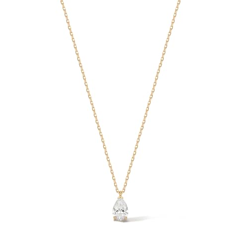 AGVANA Essence of Elegance 0.5 Carat Pear Brilliant Solitaire Lab...