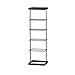 wejście stojak na buty Domy Stojak Na Buty Tall Shoet Shelf 6 Tier Wąskie Stojaki Na Buty Bez Montażu Metalowe Stojaki Na Buty Do Stojaków Do Wejścia, Korytarz Regał na buty (Color : Black)