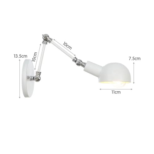 Lámpara de pared con brazo oscilante para eliminar la fatiga visual al leer en la cama 3