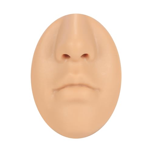 AccGin 1Pc Soft Silicone Body Parts Model Human Ear Mouth Nose Eye Tongue Navel Model Display Puncture Display Simulation for Jewelry Display Teaching Tool piercing practice body parts