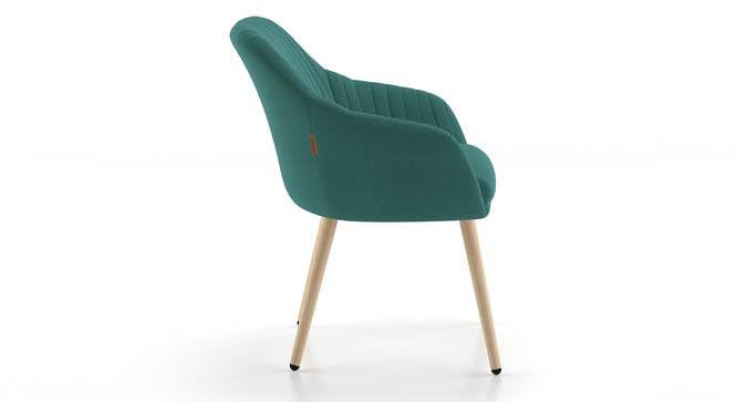 Image of Lakdi The Furniture Co Living Room Lounge Chair with Velvet Upholstery & Solid Wood Structure and Legs | Modern Accent Arm Chair for Home & Office | 5 Years Warranty | Free Assembly