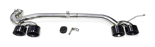 Tubo de escape para BMW F30 F31 silenciador de acero inoxidable en color negro con cuatro salidas