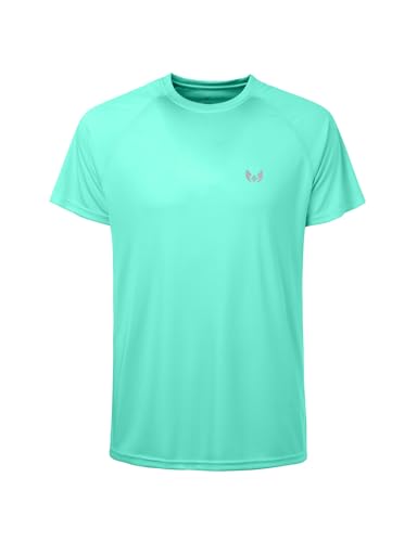 Image of Corna Men's Short Sleeve T-Shirts, Lightweight Men's Workout Shirt, UPF 50+ Sun Protection Athletic Dry Fit Shirts for Men