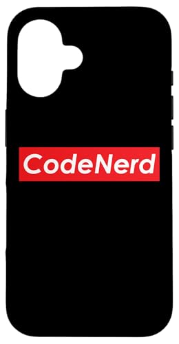 Code Nerd �v���O���~���O�\�t�g�E�F�A �J�� �R���s���[�^�[�n�b�J�[�E�R�[�_�[ �X�}�z�P�[�X iPhone 16 �p
