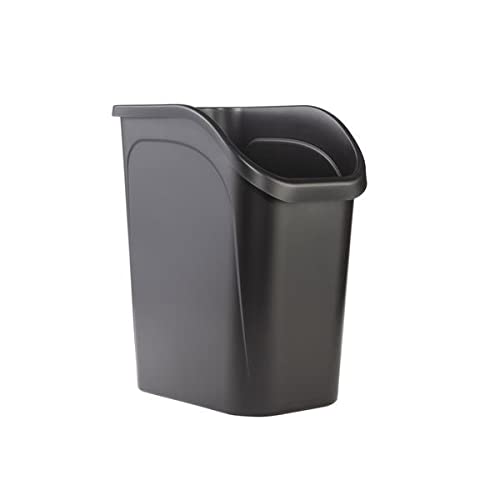 9.4 gal Under Counter Wastebasket, Black