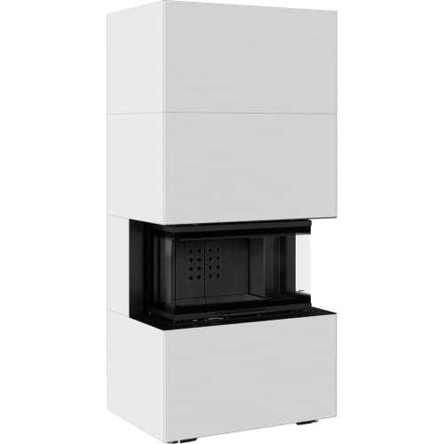 🔲 DESIGN ELEGANTE: Home Easy Boxè una combinazione di un moderno inserto NBC 7 con una struttura in acciaio già pronta. Il minimalismo dell'involucro lo fa fondere perfettamente con qualsiasi interno. Il tutto è una risposta ideale alle tendenze attuali dell'interior design. Proporzioni adeguate e minimalismo combinati con una visione del fuoco su tre lati creano un'atmosfera accogliente