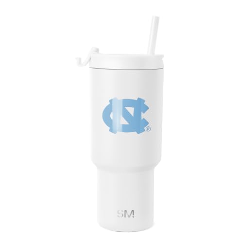 Image of Simple Modern North Carolina Tar Heels Tumbler & Straw | 30oz | Collegiate