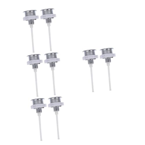 HOMSFOU 8stücke Toilettenspülknopf Rundkopf Drucktaste Für Wc-spülung Einfache Installation Verstellbarer Stab Langlebig Und Zuverlässig Geeignet Für Standard-toilettentanks HOMSFOU 8stücke Toilettenspülknopf Rundkopf Drucktaste Für Wc-spülung Einfache Installation Verstellbarer Stab Langlebig Und Zuverlässig Geeignet Für Standard-toilettentanks