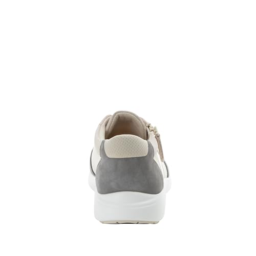 Image of Alegria Women's Eazeer Lightweight Fashion Sneaker with Cork Footbed for Arch Support and Side Zipper for Easy Slip On and Off