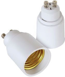 Yctze Gu10 a Mr16 4 Pezzi Adattatore da Gu10 a Mr16 Convertitore Portalampada Resistente Al Calore per Lampada Alogena a LED Adattatore Gu10