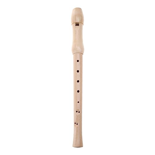 Nawwgy Recorder Instrument Kid Soprano Recorder German C Key 8 Hole Wooden Descant Recorder Adults Beginners with Handbag