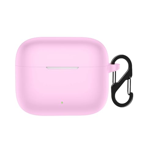 Image of Anvique Silicone Protective Case Cover for Oppo Enco Buds 3 Pro, Earbuds Accessories (Pink S)