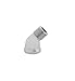 Jaclo 16305-12-PG 1/2" IPS 45? Street Elbow, Polished Gold