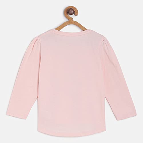 Image of miniklub Infant Girls Pink & Red Printed Pure Cotton Top