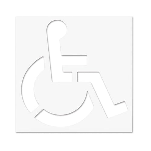 Pochoir de stationnement pour handicapés résistant aux intempéries