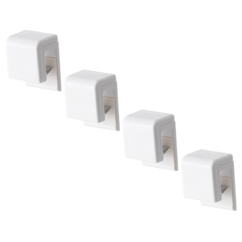 lurrose 4個 浴室用無痕壁掛けクリップ 歯磨き粉絞り器兼洗顔料ホルダー ネイル対応防水強力収納フック