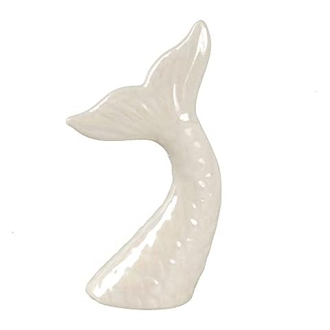 NWFashion White Bling Small Animal Ceramics Statues Modern Style Decorative Ornaments Cover