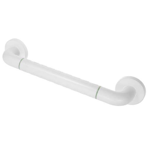 LRXIYODE 防滑ステンレス製高齢者用浴室手すり ホワイト 耐荷重強化 滑り止め設計 立ち上がり補助 トイレ 浴槽 段対応 簡単取付けで サポート